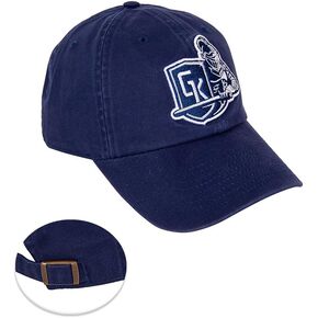 Desert Cactus State University of Geneseo Baseball Hat SUNY Knights Brimmed Embroirderd Hats Cap Adjustable Cloth Strap Adult (Style A) Blue