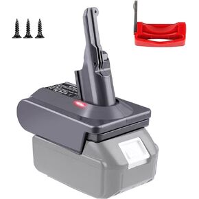 EID Adapter for Dyson V8 Vacuum Cleaner for Makita 18V Battery MT18V8 Convert to V8 Animal, Motorhead Pro, Trigger, Car+Boat, Absolute, Fluffy, Mattress, with Trigger Lock