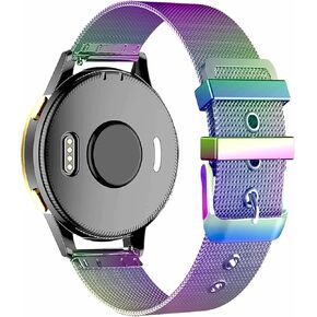 Metal Band for Garmin Venu /Venu Sq / vivoactive 3 Watch Band Women Men,20mm Quick Release Metal Mesh Stainless Steel Wristband Strap for Garmin venu 2 plus/Venu sq 2,Forerunner 645/55/245 Music Women Men.