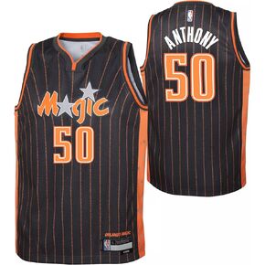 Outerstuff Cole Anthony Orlando Magic Gray Orange #50 Youth 8-20 75th Anniversary Alternate Edition Swingman Player Jersey
