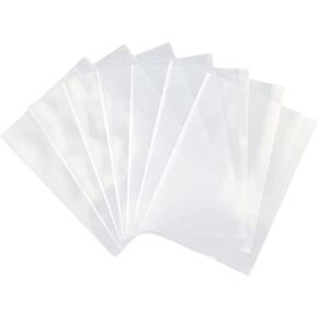 Multiple Sizes Clear Flat Poly Bags - 6 x 20 & (100 Bags) 4Mil Flat Open Top Plastic Packaging Packing | Flexible and Durable Plastic Bags | Low-Density Polyethylene (LDPE)