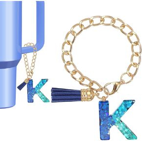 PATIKIL Letter Charm for Stanley Tumbler Cup Initial Charm Accessories Keychain