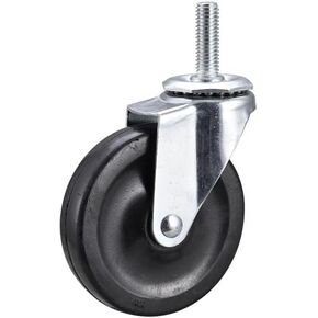 3 in. D Swivel Soft Rubber Caster 115 lb 1 pk