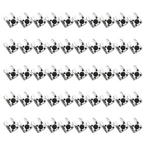 50pcs 6x6x5 mm Miniature Micro Momentary Tactile Tact TACT Switch Push Button Quality Switch for Arduino PCB