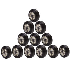 3D Printer POM Wheel Plastic Pulley Linear Bearing CNC Router Wheels (Pack of 12)