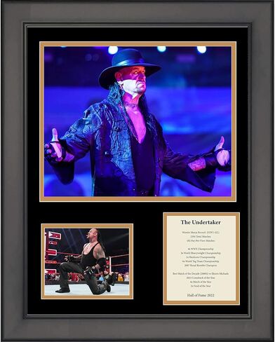 تأطير قاعة مشاهير دفن الموتى 11 "x14" مصارعة ثلاث صور صور in Kuwait