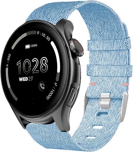 Compatible with Cubitt Viva Pro Smart Watch Band, Breathable Nylon Woven Fabric Replacement Accessory Strap Compatible for Cubitt Viva Pro, Viva, Aura Pro, Aura Smart Watch in Saudi Arabia