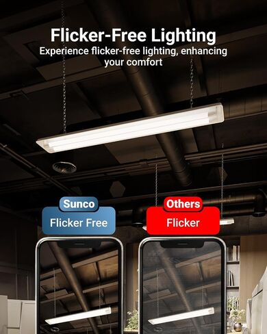 Sunco 10 Pack T8 LED LED 4 أقدام ، استبدال أنبوب الفلورسنت LED ، ضوء أنبوب LED 4 أقدام ، تجاوز الصابورة ، 18W ، 2200 LM ، CCT 3000K/3500K/4000K/5000K/6000K ، قوة واحدة ، عدسة Frosted UL in Kuwait