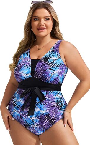 Hanna Nikole Women Plus Size One One One Swimsuits Switch Control Suits Simling V Deck Swimwear 2025 with teel self in Kuwait