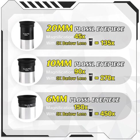 Telescope with Digital Eyepiece - Astronomy Refracting Telescope 90mm Aperture 900mm Vertisteel Altazimuth Mount, Compact and Powerful for Beginners,Professionals and Kids, Perfect for Observing White in Saudi Arabia