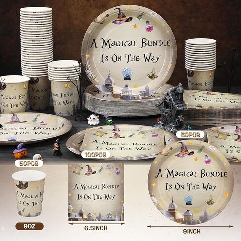 Hushee 200 Pcs Blue Bear Baby Shower Paper Plates Napkins Cups Baby Shower Party Supplies Tableware Set Bear Theme Disposable Cup Napkin for 50 Guest Boy Sets Spring Party Decoration Boy Girl in Kuwait