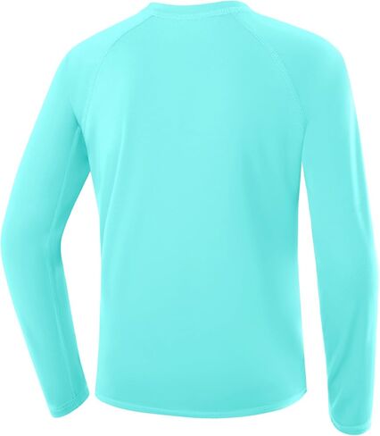 Boys Rash Guard Long Sleeve UPF 50+ Kids Swim Shirts Youth Quick Dry Sun Water Shirt for Fishing in Kuwait