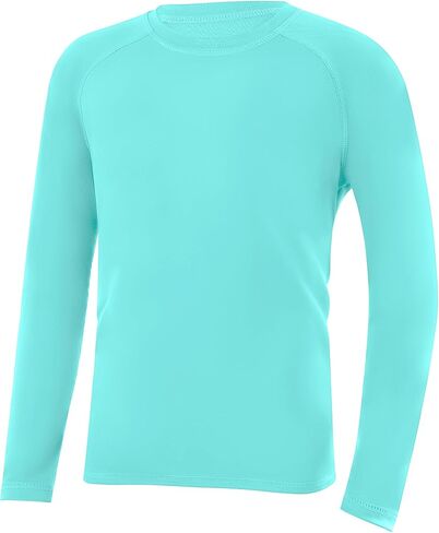 Boys Rash Guard Long Sleeve UPF 50+ Kids Swim Shirts Youth Quick Dry Sun Water Shirt for Fishing in Kuwait