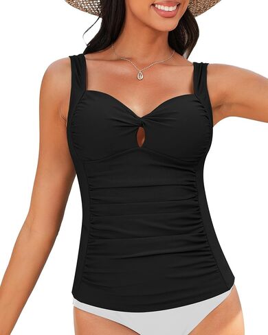 قمم Tankini Grapent للنساء Twist Front Bashole Suits Swim Tankini Swimsuits مبطنة in Kuwait