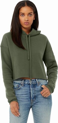 Bella Canvas Women's Crop Hoodie in Saudi Arabia