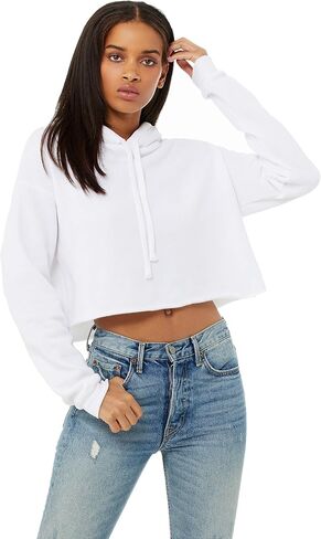 Bella Canvas Women's Crop Hoodie in Saudi Arabia