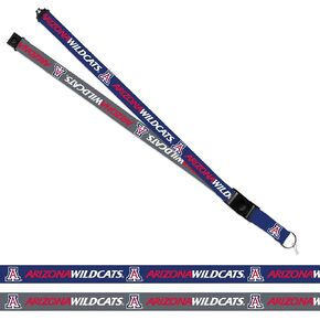 Rico Industries NCAA Arizona Wildcats Navy and Grey 18" x 1" Premium Unisex-Adult Safety Breakaway Lanyard