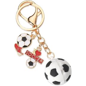 Soccer Keychain for Men Women Soccer Gifts for Boys Girls Soccer Stuff for Kids Soccer Accessories for Teens Best Gifts for Soccer Players Birthday Gifts for Soccer Coach Gifts Funny Soccer Gift Ideas