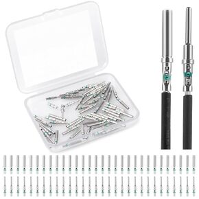 GKG TK1 30 أزواج الحجم 16# DT Deutsch Connector Dins Kit - دبابيس Deutsch المطلية بالنيكل ، والمقابس الكهربائية للسيارات ، المقياس السلكي ،