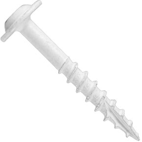 Round Washer Head 7 x 1-1/4" White - 1 Pound ~222 Screws