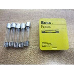 Bussmann AGC-4-R AGC Series Fuse, Fast Acting, 4 Amp, 250V, Glass Tube, 1/4" x 1-1/4", Rohs Compliant (Pack of 5)