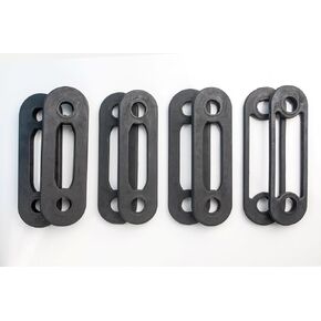 Replacement Band Set for Body by Jake Machines 4 Pairs (2) 25lb Bands + (2) 10lb Bands + (2) 5lb Bands + (2) 2.5 Bands