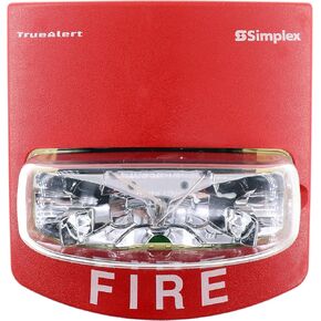 Simplex 4906-9101 TrueAlert Wall Mount Strobe, Multi-Candela, 24-Vdc, Red