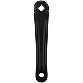 170mm Bike Crank Arm Aluminum Alloy Single Speed Crankset for Bicycle Mountain Road Bike(Rhombic Hole-Black)