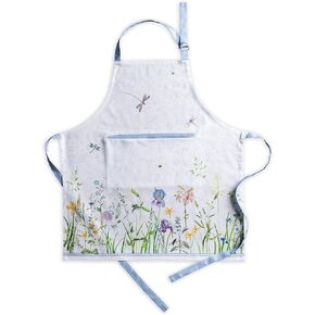 Maison d' Hermine 100% Cotton Kitchen Apron with an Adjustable Neck with Long Ties for Women Men Chef