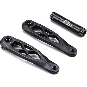 Ultralight MTB Bike Crank,Bike Cranksets,Bicycle Crank Arm Set,165mm Dub Axis 29mm Mountain Bicycle Crankset 3-Nail Straight Installation for Enduro AM