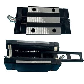 EGH20CA Linear Slider Block, 2pcs 20mm EG20 Square Bearing Slider Block with 2 Sets EV20 Self-Lubricating Dust-Proof Oil Box Dustproof Accessories for Guideway Rail as CNC Kit Part Replacement