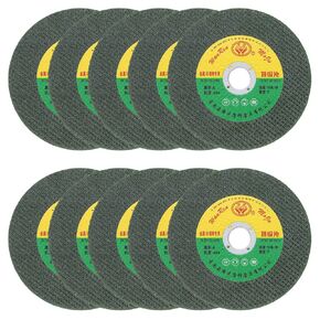 HARFINGTON 10pcs Cut Off Wheels 4-1/5" x 1/20" x 5/8" Ultra Thin Cut-Off Wheels Angle Grinder Cutting Discs General Metal Cutting Disc for Stainless Steel Cast Iron Copper, Green