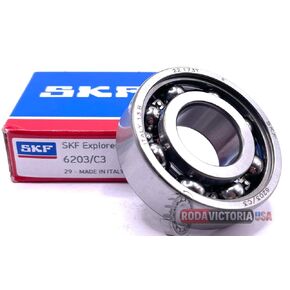SKF 6203 Open Type Bearing Open, No Seals or Shields 17x40x12 (mm)