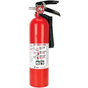 Kidde 466422K Fire Extinguisher 10-B:C Gauge, 14 1/4" H x 4 1/2" W x 3 1/4" D, Red
