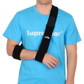 supregear Arm Sling, Adjustable Arm Support Strap, Lightweight Shoulder Immobilizer for Injured Arm Elbow, Broken Collarbone, Torn Rotator Cuff, Dislocation or AC Separation, Left Right, Men Women