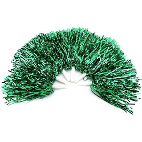 6Pcs Cheerleading Pom Poms Party Dance Accessory Sports Pompoms Cheer Chear Poms(Green)