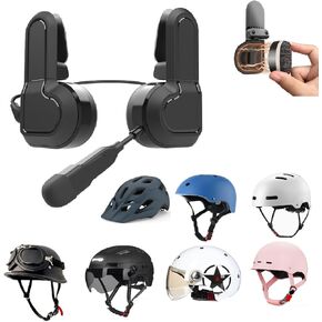 X2 Half Face Helmet Headset, Headphone for Cycling, Multi-Sport, Half Face Helmets, AI Voice Assistant, Magnetic Install, 20Hr Working Time 1Pack (Black)