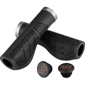 Skwiki Ergonomic Bicycle Grip, Anti-Slip, Comfortable, Advanced Hand Support, Release Wrist Fatigue. 5.24inch / 133mm Long/Black. for MTB, Commute, City Bikes, Trek and Cruise