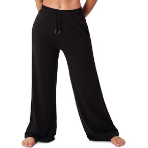 Woolly Clothing Co Women's MerinoAire® Wide Leg Athletic Pants - Wicking Breathable Anti-Odor