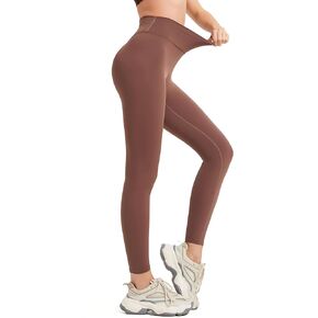 High-Waisted Compression Leggings - 75% Nylon, 25% Elastane, Ultimate Comfort & Support