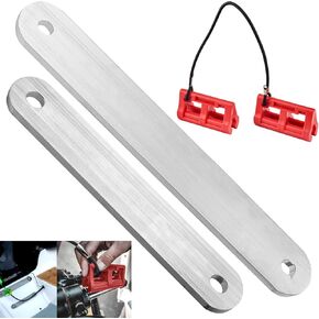TSP-1 & TSP-2DP Transom Support Plate Kit w/Red Hydraulic Steering Locks for Most Steering Cylinder Rods On Outboard Engines and Top & Lower Bolt Holes Standard