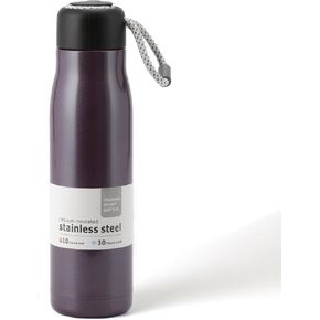 17 oz Stainless Steel Water Bottle Double Wall Vacuum Insulated Kids Wide Mouth Flask with Leakproof Portable Lid