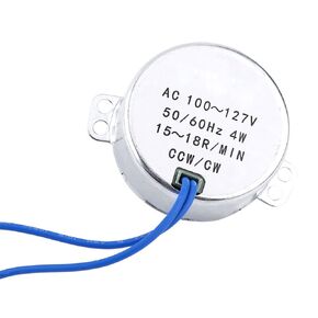 Synchron Motor AC Electric Fireplace Motor Replacement Ty-50b Motore 212993 100-127V 50/60Hz CCW/CW Synchronous Motor Geared Motor for Electric Fan(15-18RPM)
