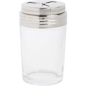 Norpro Shaker Cup Glass Adjustable Pizzeria Style Pepper/Salt/Cheese/Spice 5.25"