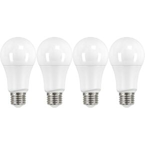 Satco S29558 9.5 Watt LED A19 Light Bulbs Value Pack 60 Watt Equivalent 4000K Cool White 4 Pack