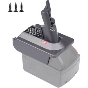 EID Adapter Suitable for Dyson V7 & V8 Convert for Milwaukee 18V M18 Battery, for Dyson V8 and V7 Vacuum Cleaner Animal, Motorhead Pro, Trigger, Car+Boat, Absolute, Fluffy, Mattress