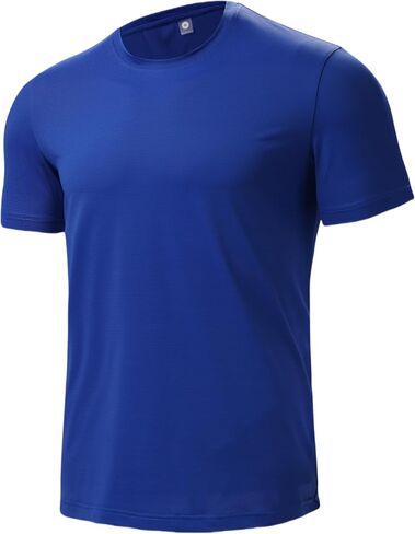 Men’s Short Sleeve Dry Fit Active Crew Neck T Shirt - Athletic Running Gym Workout Tee Tops in Saudi Arabia