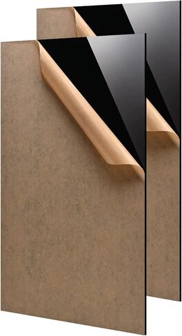 صفائح كينلينك 12x24 أكريليك ، 1/8inch (3 مم) أوراق زجاجية سوداء ، لوح بلاسيت الأسود مع ورقة واقية لمشروع DIY ، حرفة ، إطارات الصور ، علامة ، Invitaton الزواج ، 2 عبوة in Kuwait