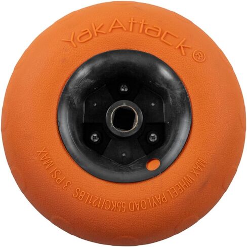 Yakattack Townstow Scupper Kayak Cart مع إطارات رملية-سهلة التجميع القابلة للطي قوارب القوارب القابلة للتعديل القابلة للتعديل Dolly (TNS-1003-SAND) | إكسسوارات الصيد في قوارب الكاياك ، أسود/برتقالي/فضي in Kuwait