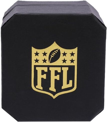 2025 Fantasy Football Championship Ring With Trophy | Heavy FFL Champion Ring | Gold Silver Tone Plated Award Trophy for Fantasy Football League Winner in Kuwait